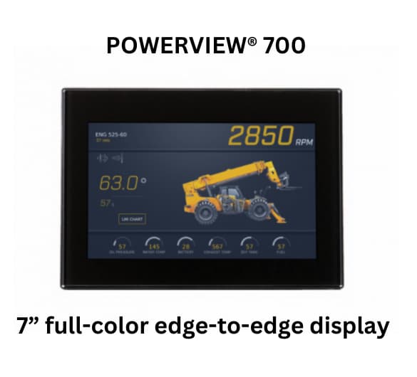 The Powerview 700 features a stunning full-color display that extends edge to edge, enhancing visual experience